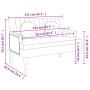 Banco con cojines tela negro 113x64,5x75,5 cm de , Bancos - Ref: Foro24-372132, Precio: 171,60 €, Descuento: %