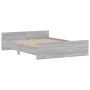Sonoma gray bed frame with headboard and footboard 160x200 cm by , Beds and slatted bases - Ref: Foro24-3203766, Price: 141,4...
