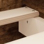 Estructura de cama con cabecero piecero roble ahumado 180x200cm de , Camas y somieres - Ref: Foro24-3203772, Precio: 165,72 €...