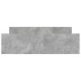 Estructura de cama con cabecero piecero gris hormigón 160x200cm de , Camas y somieres - Ref: Foro24-3203764, Precio: 153,86 €...