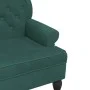 Bench with dark green velvet backrest 119.5x64.5x75 cm by , Banks - Ref: Foro24-372158, Price: 215,22 €, Discount: %