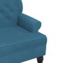 Banco con respaldo terciopelo azul 119,5x64,5x75 cm de , Bancos - Ref: Foro24-372164, Precio: 196,32 €, Descuento: %