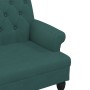 Banco con respaldo tela verde oscuro 120x62x75,5 cm de , Bancos - Ref: Foro24-372124, Precio: 190,03 €, Descuento: %