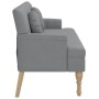 Banco con cojines tela gris claro 113x64,5x75,5 cm de , Bancos - Ref: Foro24-372130, Precio: 156,80 €, Descuento: %