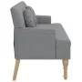 Banco con cojines tela gris claro 113x64,5x75,5 cm de , Bancos - Ref: Foro24-372130, Precio: 157,18 €, Descuento: %
