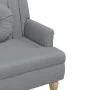 Banco con cojines tela gris claro 113x64,5x75,5 cm de , Bancos - Ref: Foro24-372130, Precio: 157,18 €, Descuento: %