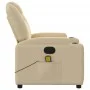 Sillón de masaje reclinable de tela crema de , Sillones - Ref: Foro24-372386, Precio: 237,74 €, Descuento: %