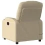 Sillón de masaje reclinable de tela crema de , Sillones - Ref: Foro24-372386, Precio: 237,74 €, Descuento: %