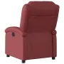 Sillón reclinable de cuero sintético rojo tinto de , Sillones - Ref: Foro24-371779, Precio: 195,86 €, Descuento: %