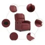 Sillón reclinable de cuero sintético rojo tinto de , Sillones - Ref: Foro24-371779, Precio: 195,86 €, Descuento: %