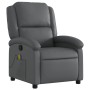 Sillón de masaje reclinable cuero sintético gris de , Sillones - Ref: Foro24-371785, Precio: 205,47 €, Descuento: %