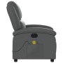 Sillón de masaje reclinable cuero sintético gris de , Sillones - Ref: Foro24-371785, Precio: 205,47 €, Descuento: %