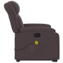 Silla de masaje reclinable de pie de tela marrón oscuro en Sillones | Comprar online en Foru.es