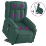 Silla de masaje reclinable de pie de tela verde oscura en Sillones | Comprar online en Foru.es