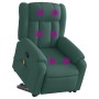 Silla de masaje reclinable de pie de tela verde oscura en Sillones | Comprar online en Foru.es