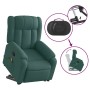 Silla de masaje reclinable de pie de tela verde oscura en Sillones | Comprar online en Foru.es