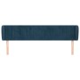 Cabecero de terciopelo azul oscuro 163x23x78/88 cm de , Cabeceros y pies de cama - Ref: Foro24-3117440, Precio: 90,57 €, Desc...