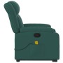 Silla de masaje reclinable de pie de tela verde oscura en Sillones | Comprar online en Foru.es