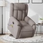 Sillón reclinable de masaje elevable tela gris taupé en Sillones | Comprar online en Foru.es
