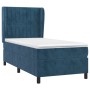 Cama box spring con colchón terciopelo azul oscuro 80x200 cm de , Camas y somieres - Ref: Foro24-3129301, Precio: 312,94 €, D...