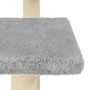 Postes rascadores para gatos con plataformas gris claro 98,5 cm en Mobiliario para gatos | Comprar online en Foru.es