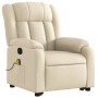 Silla de masaje reclinable de pie de tela color crema en Sillones | Comprar online en Foru.es