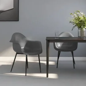 Sillas de comedor 2 unidades gris PP de , Sillas de comedor - Ref: Foro24-338079, Precio: 125,59 €, Descuento: %
