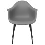 Sillas de comedor 2 unidades gris PP de , Sillas de comedor - Ref: Foro24-338079, Precio: 139,17 €, Descuento: %