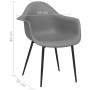 Sillas de comedor 2 unidades gris PP de , Sillas de comedor - Ref: Foro24-338079, Precio: 139,17 €, Descuento: %