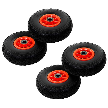 Ruedas de carrito de sacos 4 uds PU macizo 3.00-4 260x85 mm de , Montacargas, grúas y carritos - Ref: Foro24-142972, Precio: ...