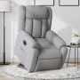 Sillón eléctrico reclinable elevable de tela gris claro en Sillones | Comprar online en Foru.es