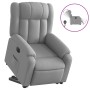 Sillón eléctrico reclinable elevable de tela gris claro en Sillones | Comprar online en Foru.es