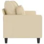 Sofá de 3 plazas de tela crema 180 cm by , Sofas - Ref: Foro24-359277, Price: 271,23 €, Discount: %
