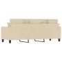 Sofá de 3 plazas de tela crema 180 cm by , Sofas - Ref: Foro24-359277, Price: 271,23 €, Discount: %