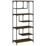 Estantería madera de ingeniería roble marrón 81x36x176 cm de , Librerías y estanterías - Ref: Foro24-836227, Precio: 92,58 €,...