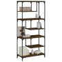 Estantería madera de ingeniería roble marrón 81x36x176 cm de , Librerías y estanterías - Ref: Foro24-836227, Precio: 92,58 €,...