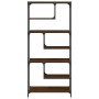 Estantería madera de ingeniería roble marrón 81x36x176 cm de , Librerías y estanterías - Ref: Foro24-836227, Precio: 93,71 €,...