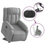 Sillón eléctrico reclinable elevable de tela gris claro en Sillones | Comprar online en Foru.es