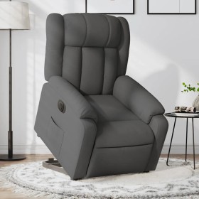 Sillón eléctrico reclinable elevable de tela gris oscuro en Sillones | Comprar online en Foru.es