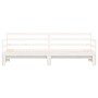 Sofá cama nido madera maciza de pino blanco 90x190 cm de , Camas y somieres - Ref: Foro24-836154, Precio: 228,87 €, Descuento: %