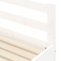 Sofá cama nido madera maciza de pino blanco 90x190 cm de , Camas y somieres - Ref: Foro24-836154, Precio: 228,87 €, Descuento: %