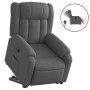 Sillón eléctrico reclinable elevable de tela gris oscuro en Sillones | Comprar online en Foru.es