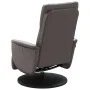 Sillón reclinable con reposapiés cuero sintético gris de , Sillones - Ref: Foro24-356547, Precio: 210,06 €, Descuento: %