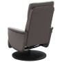Sillón reclinable con reposapiés cuero sintético gris de , Sillones - Ref: Foro24-356547, Precio: 186,81 €, Descuento: %