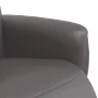 Sillón reclinable con reposapiés cuero sintético gris de , Sillones - Ref: Foro24-356547, Precio: 210,06 €, Descuento: %