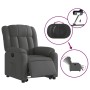 Sillón eléctrico reclinable elevable de tela gris oscuro en Sillones | Comprar online en Foru.es