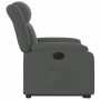 Sillón eléctrico reclinable elevable de tela gris oscuro en Sillones | Comprar online en Foru.es