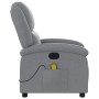Sillón reclinable de masaje de tela gris claro de , Sillones - Ref: Foro24-371763, Precio: 210,19 €, Descuento: %