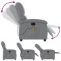 Sillón reclinable de masaje de tela gris claro de , Sillones - Ref: Foro24-371763, Precio: 210,19 €, Descuento: %