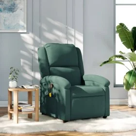 Sillón de masaje reclinable de terciopelo verde oscuro de , Sillones - Ref: Foro24-371810, Precio: 202,81 €, Descuento: %